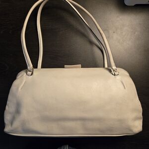 Authentic Jil Sander Beige Medium Goji Frame Bag